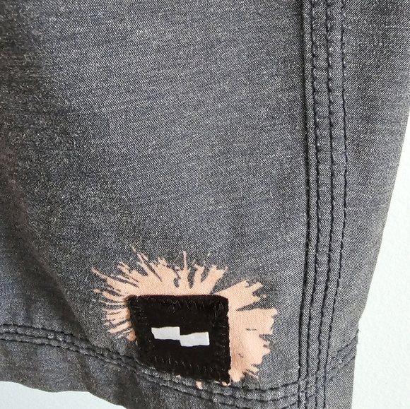 Banks Journal Orange and Gray Swim Trunks with Playful Pattern - Picture 4 of 5